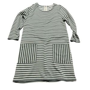 Abercrombie & Fitch Grey Striped mini Dress Size XS contrasting pockets Mod Fall